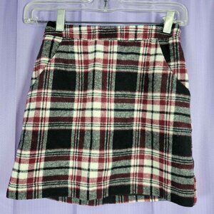 Forever 21 Thick Plaid MIni-Skirt